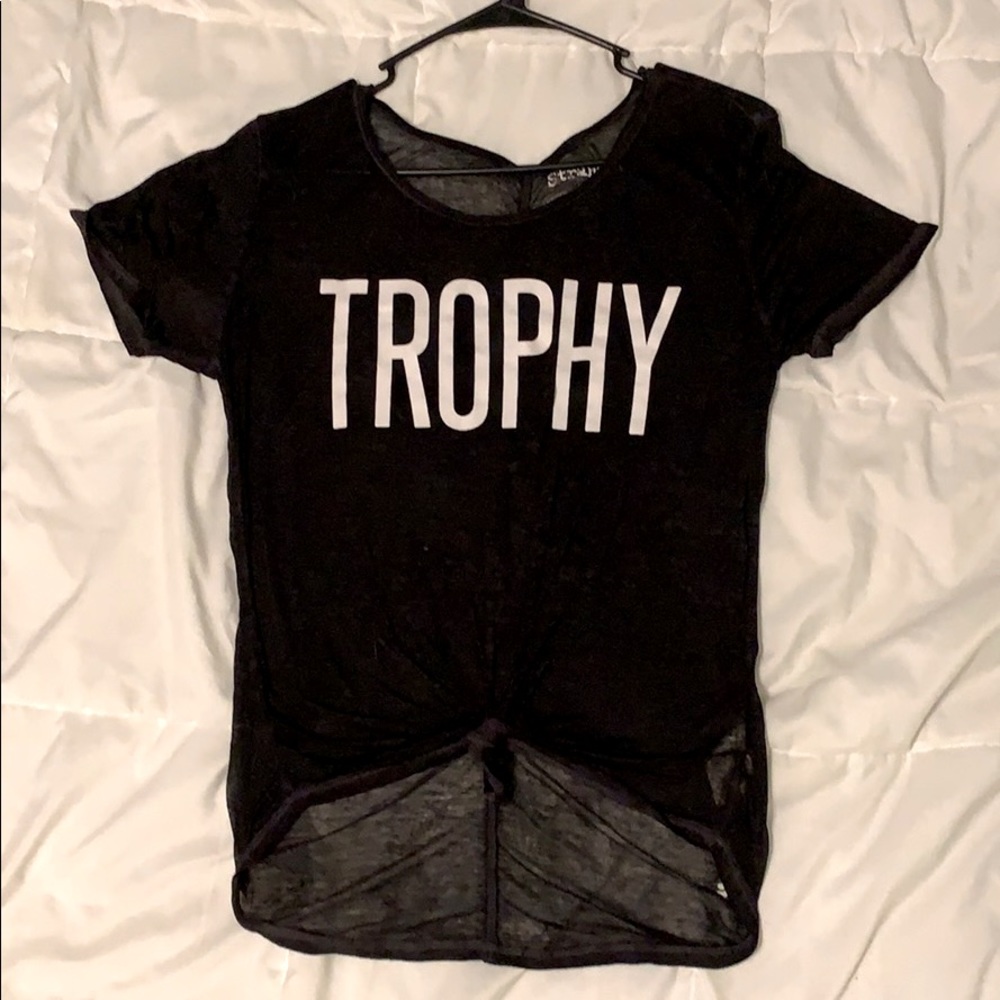 Stranded black trophy tshirt